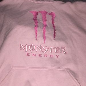 Monster Hoodie Pink